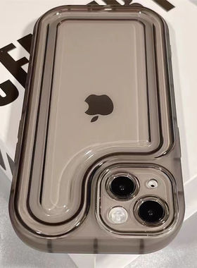 加厚气囊防摔适用苹果14promax手机壳新款iPhone14pro全包13透明防尘14高级感ip14简约plus男女12硅胶por软套