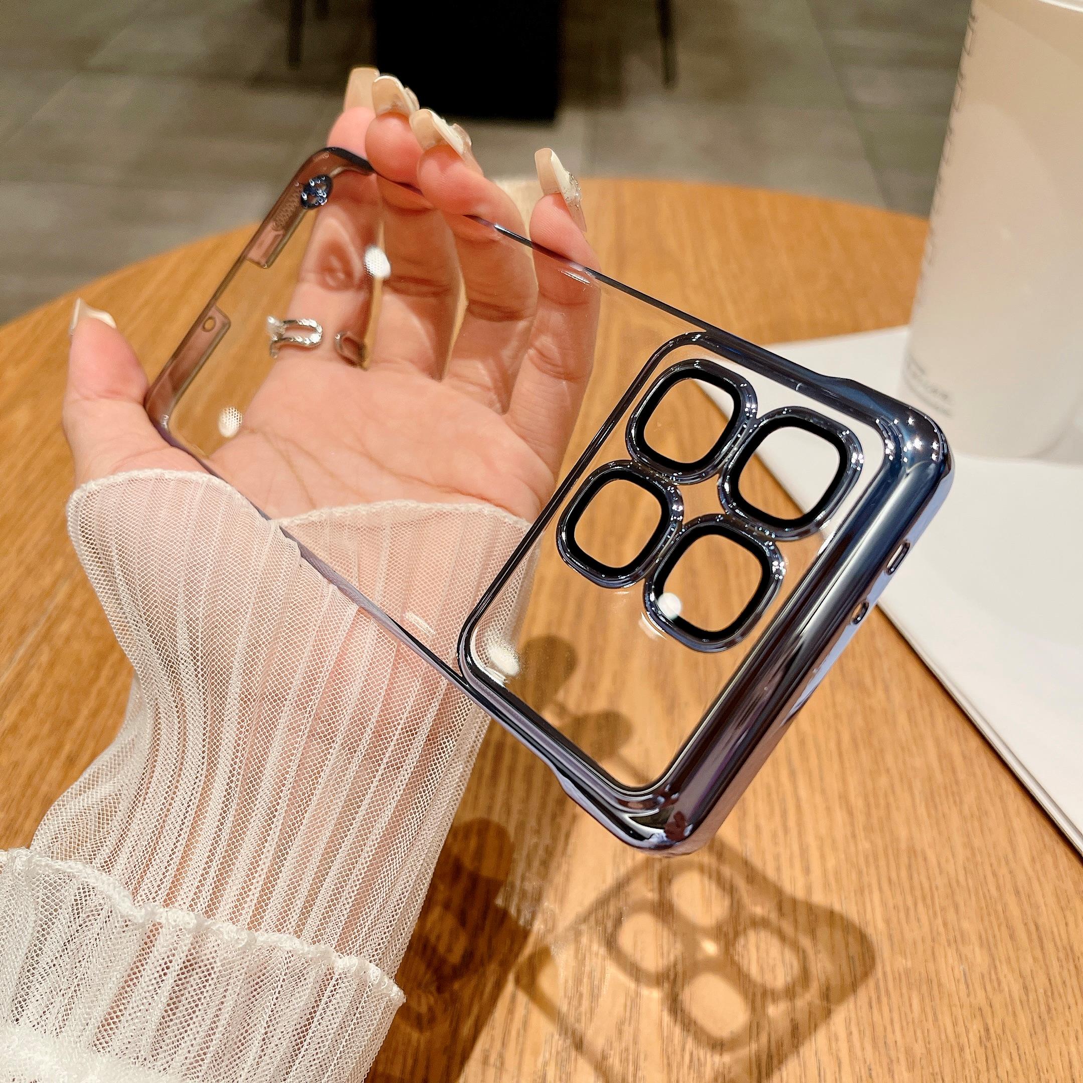 适用红米K70电镀无边框手