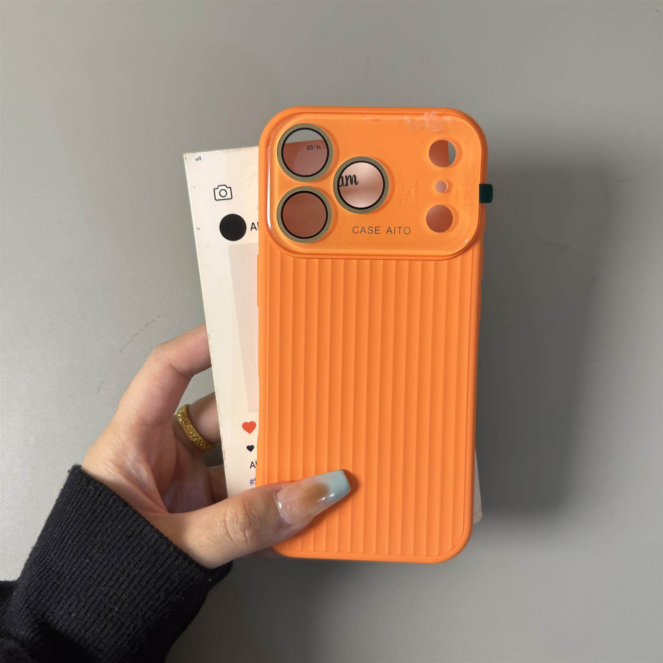 新款秒变17液态硅胶瓦楞大视窗手机壳适用iPhone17promax苹果16p按键全包15Pro网红13软14promax防摔12保护套