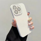 情侣14pro简约13Promax纯色 12镜头保护15pro新款 液态小视窗适用苹果15Promax手机壳iPhone15 14液态硅胶13