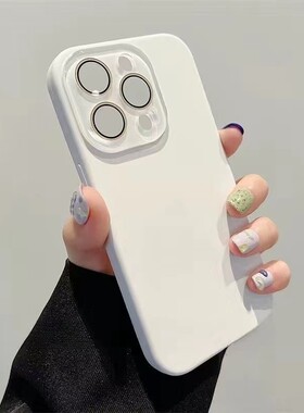 液态小视窗适用苹果15Promax手机壳iPhone15/14液态硅胶13/12镜头保护15pro新款情侣14pro简约13Promax纯色