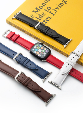 iwatch8真皮SE华强北654苹果手表applewatch7表带腕带45/49mUltra