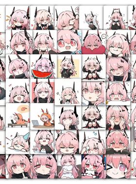 118张Q版特蕾西娅贴纸明日方舟萨卡兹魔王游戏周边装饰防水小贴画