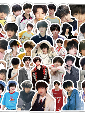 60张TF四代陈奕恒贴纸高颜值帅气明星TNT时代少年团装饰防水贴画