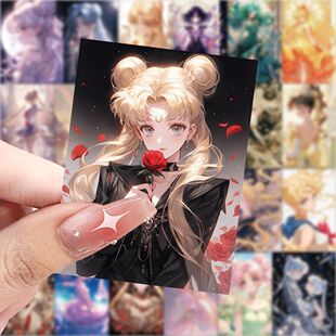188张美少女战士壁纸贴画动漫二次元笔记本贴画手机手账装饰贴纸