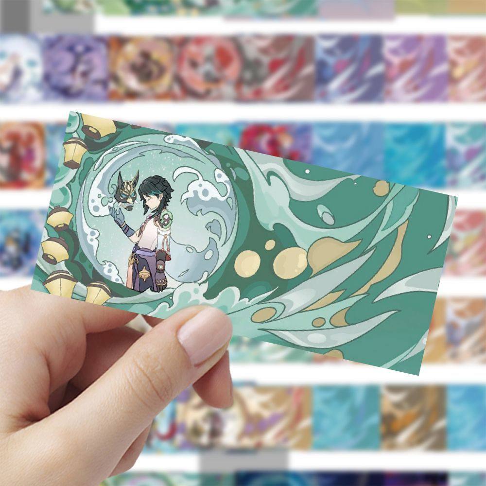 120张原神海岛风贴纸卡通趣味个性创意桌面手机手账装饰贴画防水,文具电教/文化用品/商务用品,贴纸/立体贴纸,淘宝优惠券,粉丝福利购,淘宝优惠卷