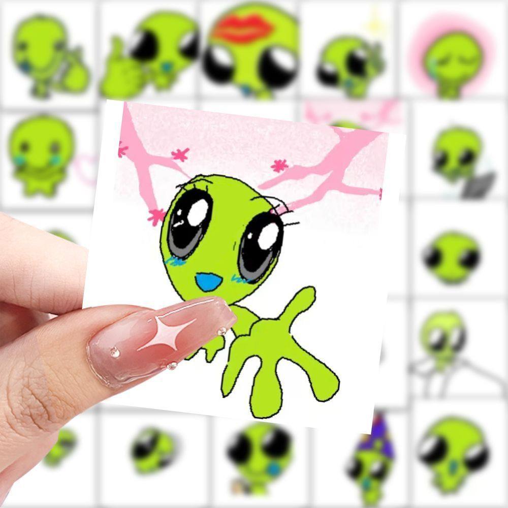175张外星人表情包卡通贴纸可爱手账创意贴纸趣味装饰手机diy贴画,文具电教/文化用品/商务用品,贴纸/立体贴纸,淘宝优惠券,粉丝福利购,淘宝优惠卷