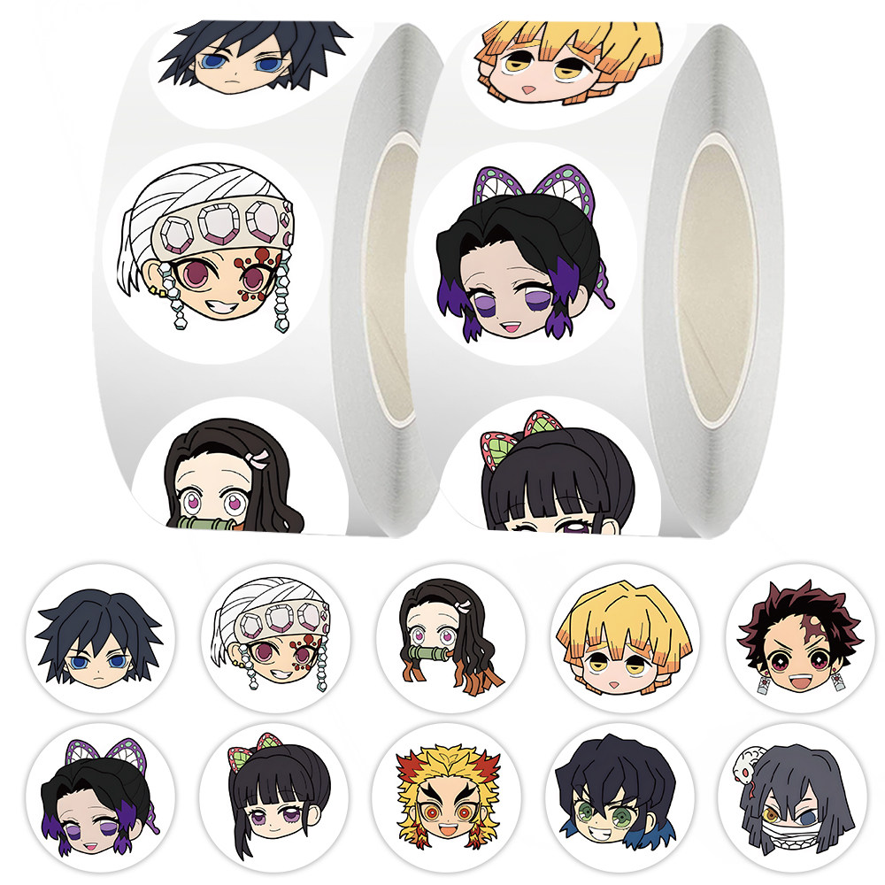 1000贴鬼灭之刃卷卷贴炭治郎祢豆子善逸富冈义勇动漫周边防水贴画