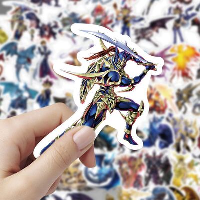 189张游戏王怪兽青眼白龙怪兽之决斗贴画手机水杯贴纸装饰防水手