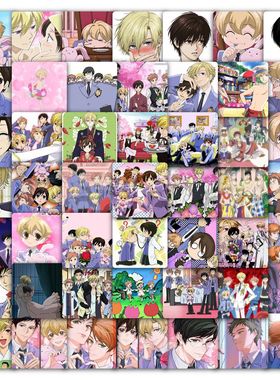 59张樱男高校公共部贴纸可爱少女心高颜值装饰手账行李箱防水贴画