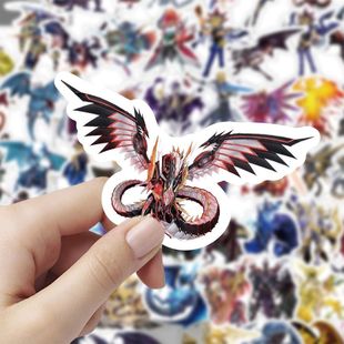 189张游戏王怪兽青眼白龙怪兽之决斗贴画手机水杯贴纸装饰防水手