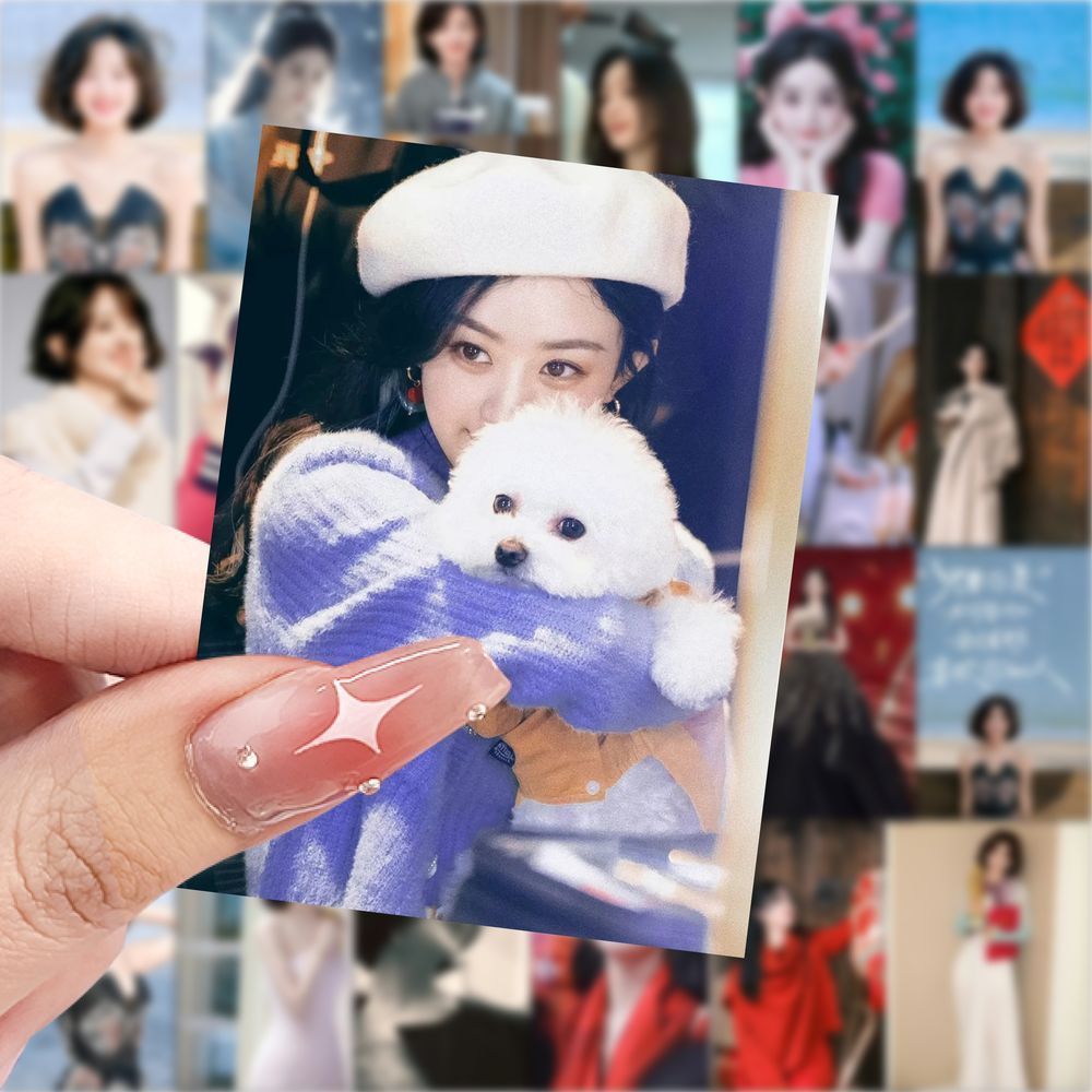 63张赵丽颖贴纸高颜值明星周边写真装饰手机壳笔记本电脑防水贴画