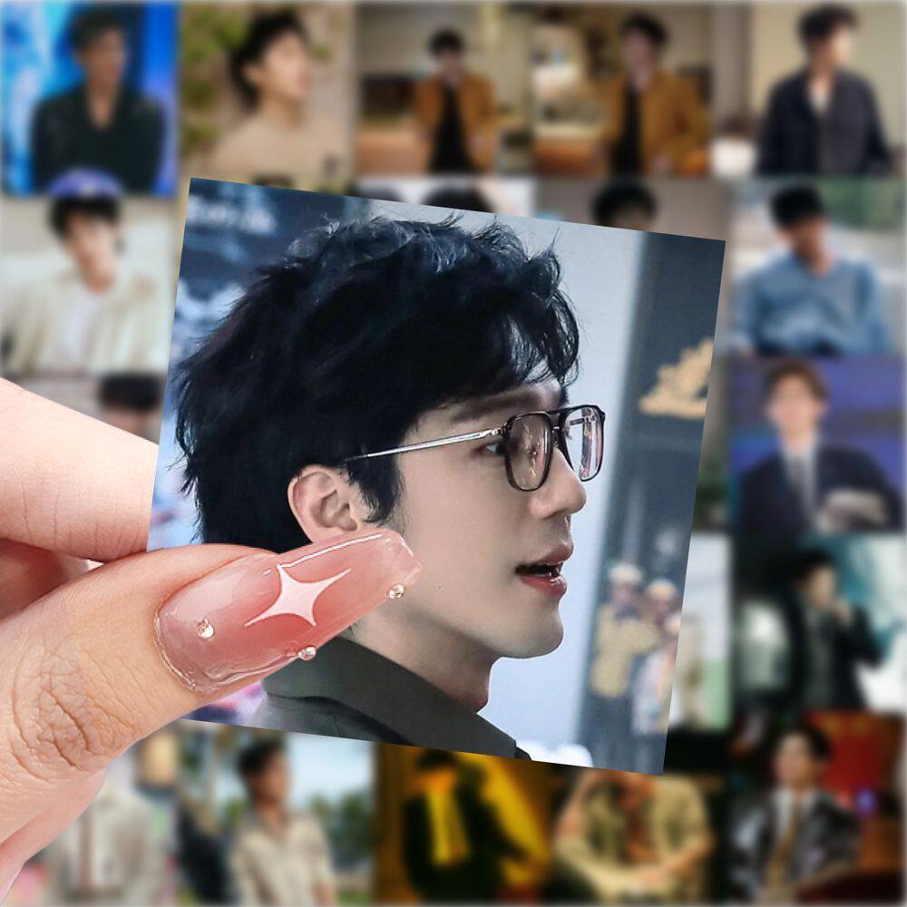白宇头像贴纸高颜值男明星演员周边壁纸贴画diy手机手账桌面装饰