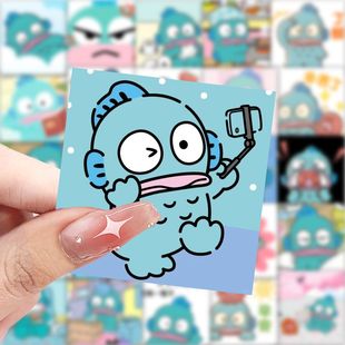 59张人鱼汉顿贴纸可爱卡通动漫周边装饰手机壳笔记本电脑防水贴画