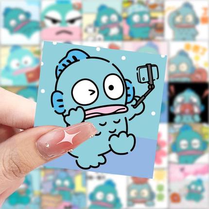 59张人鱼汉顿贴纸可爱卡通动漫周边装饰手机壳笔记本电脑防水贴画