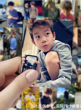 63张吴帅克壁纸贴纸ins风高颜值帅气小男孩装饰行李箱防水封口贴