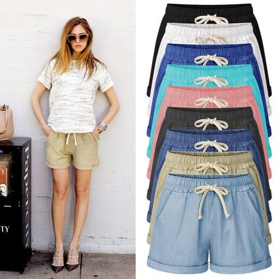 plus size summer fashion casual loose shorts for women短裤女