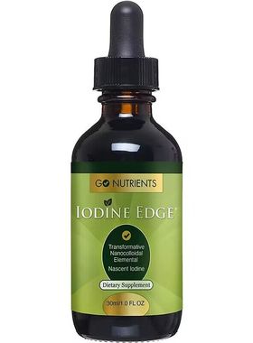 美国直邮 Go Nutrients Nascent 碘补充剂高效液体滴剂 30ml