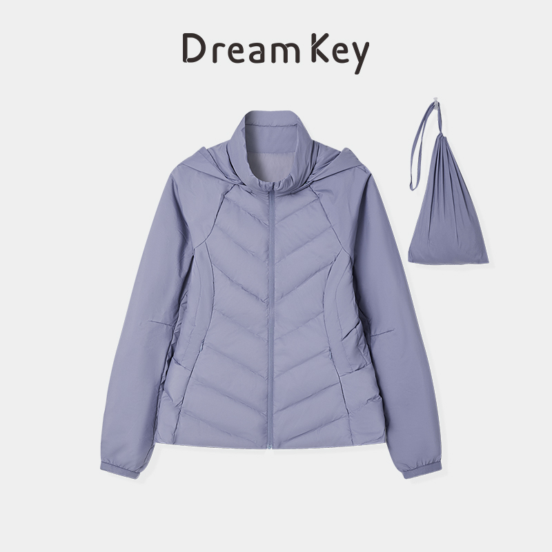 DK羽绒服连帽立领防风保暖时尚休闲轻薄运动户外秋冬外套