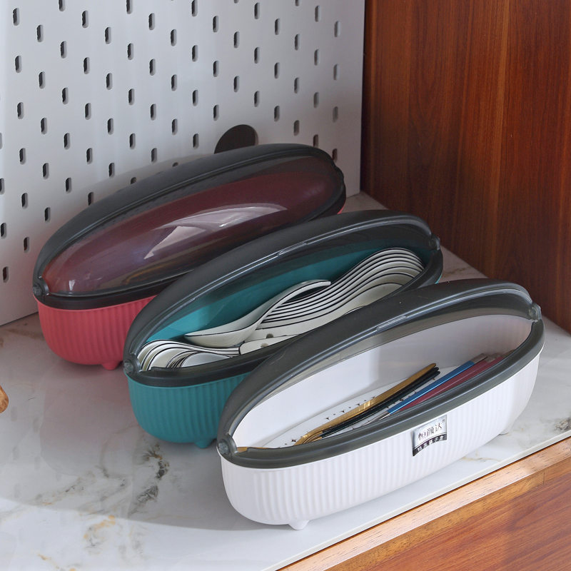 大媳妇！筷子笼带盖置物架家用筷子篓筷子筒厨房沥水放筷勺子装餐