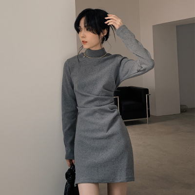 包臀连衣裙女秋冬季套装2