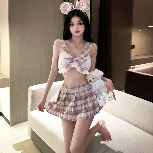 性感学院装纯欲cosplay制服套装学生服水手服女私房情调内衣 - 封面
