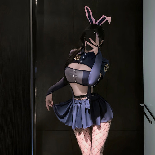 朱迪兔子警官cos俏皮兔女郎套装