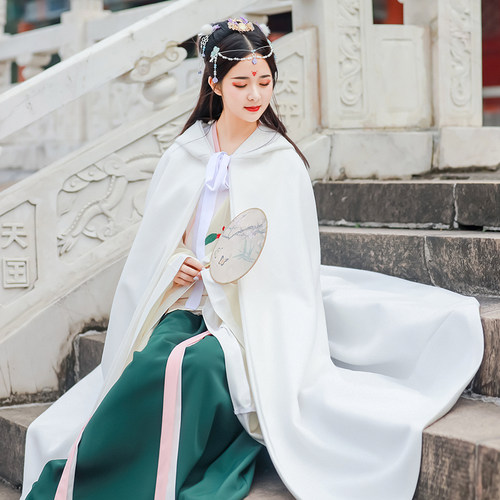 汉服斗篷女秋冬季披风中国风古装