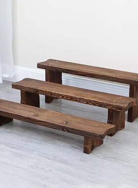 花架矮凳子家用实木床尾凳轻奢简约小花篮凳现代换鞋凳加厚创意凳