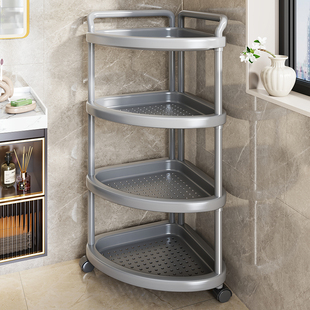 卫生间置物架落地三角架浴室洗漱台马桶旁多功能毛巾架洗漱品收纳