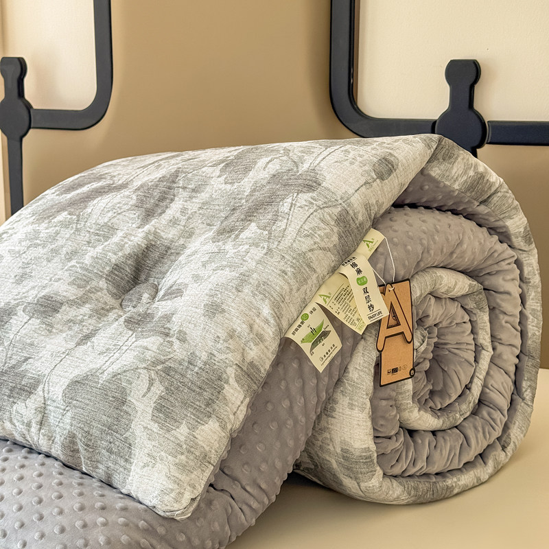 双层纱豆豆被被子被芯冬被学生宿舍豆豆绒春秋被加厚保暖床上用品,床上用品,化纤被,淘宝优惠券,粉丝福利购,淘宝优惠卷