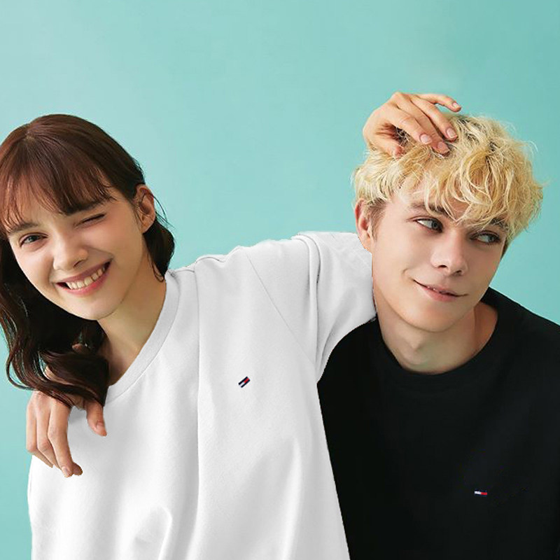 tommy hilfiger汤米 男士新款圆领休闲纯色刺绣小标短袖t恤打底衫