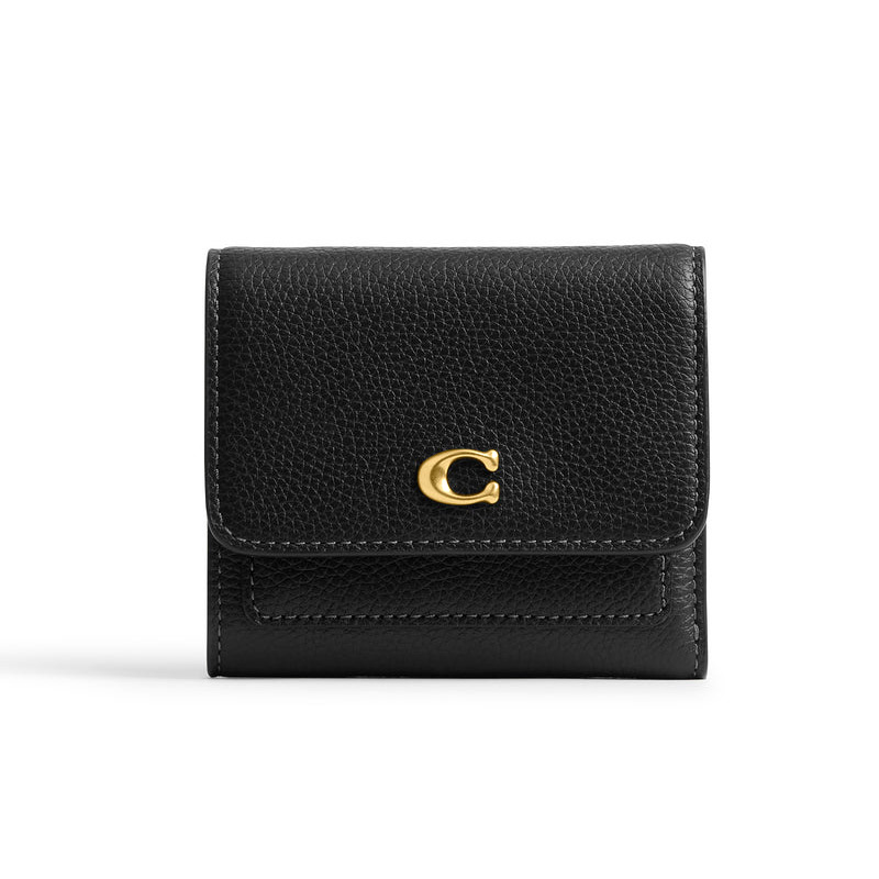 COACH蔻驰女士翻盖三折小号钱包