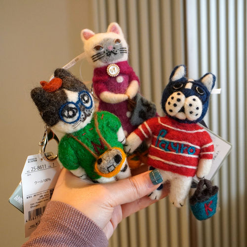 Kusuguru羊毛毡猫咪挂件