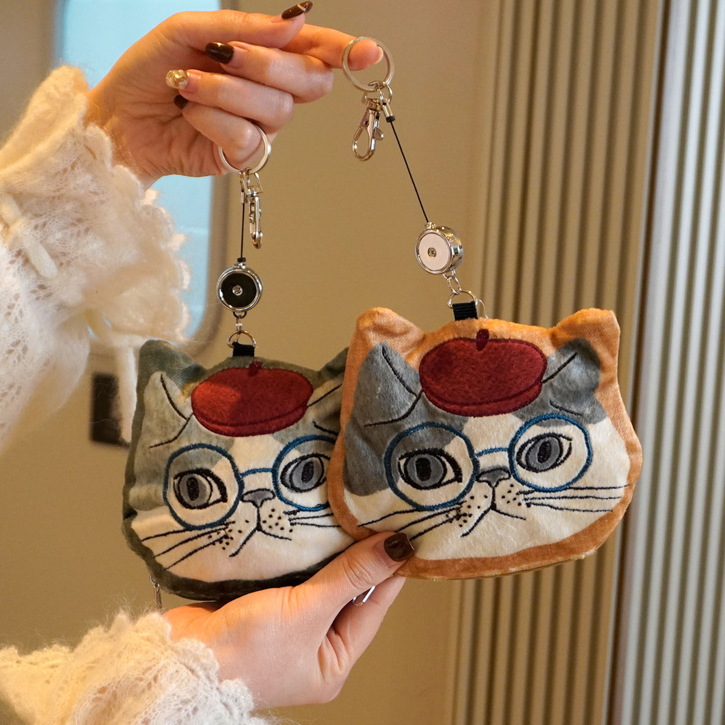 软萌可爱可放耳机 卡片～出口日本Kusuguru正品收纳小包 可拉伸绳,节庆用品/礼品,创意零钱包,淘宝优惠券,粉丝福利购,淘宝优惠卷