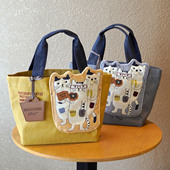 立体小猫多隔层拉链款 送皮牌 日本kusuguru正品 斜挎包大容量手提