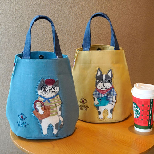 日本usuru刺绣水桶包手提包