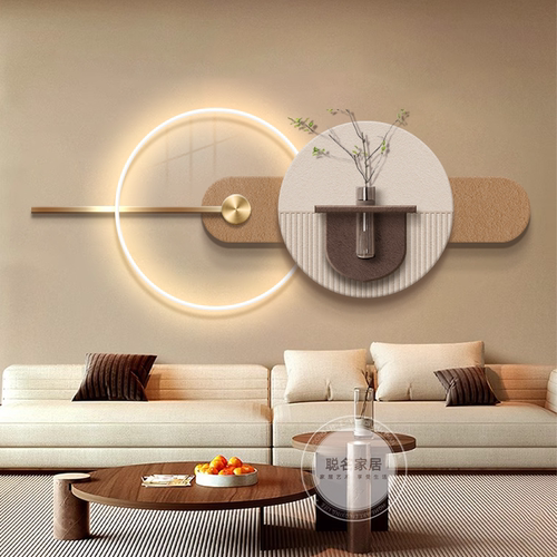 客厅水培绿植客厅装饰画