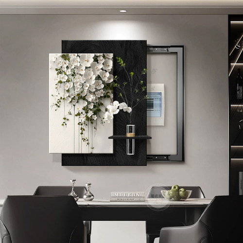 高级感水培绿植电表箱装饰