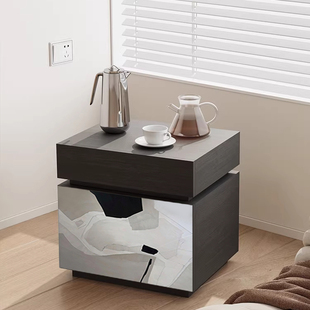 聪名方块床头柜2026新款卧室储物床边柜小户型家用置物床边收纳柜
