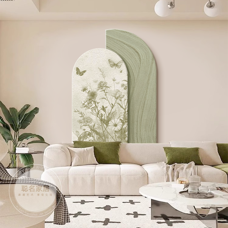 法式奶油风客厅装饰画