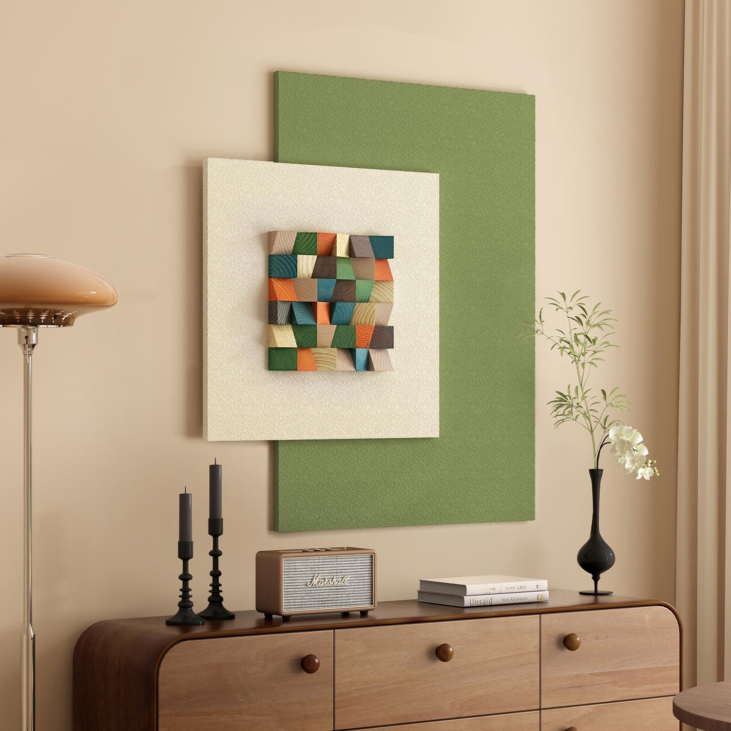 立体中古风玄关装饰画餐厅