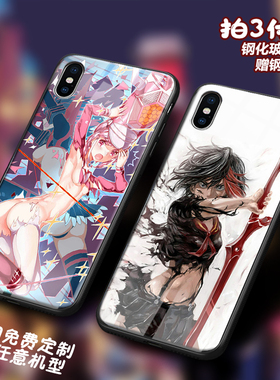 killlakill斩服少女适用iphone11pro苹果seXsMax玻璃xr手机壳678p