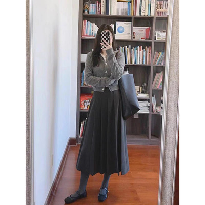 高级感chic御姐小香风毛衣裙子女