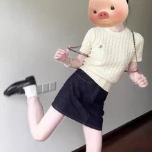 夏季ootd穿搭一整套独特绝美韩系学院风巨好看上衣裙子两件套装女