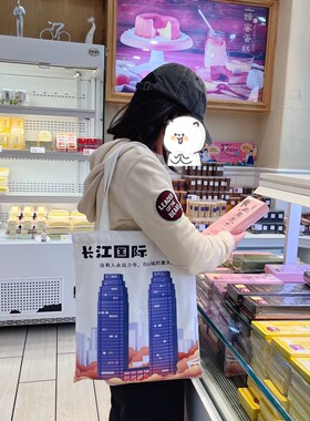 手绘插画帆布单肩包袋