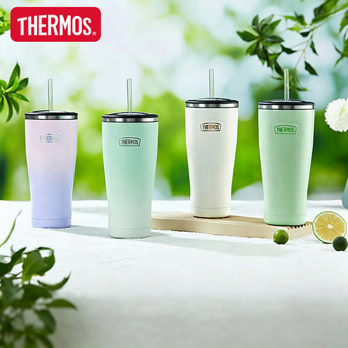 膳魔师夏季大容量吸管杯冰霸杯保冷保温咖啡杯TEMF-850官方正品