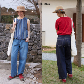 轻薄耐皱酵素洗九分牛仔裤 trueidea25春夏 万年百搭款