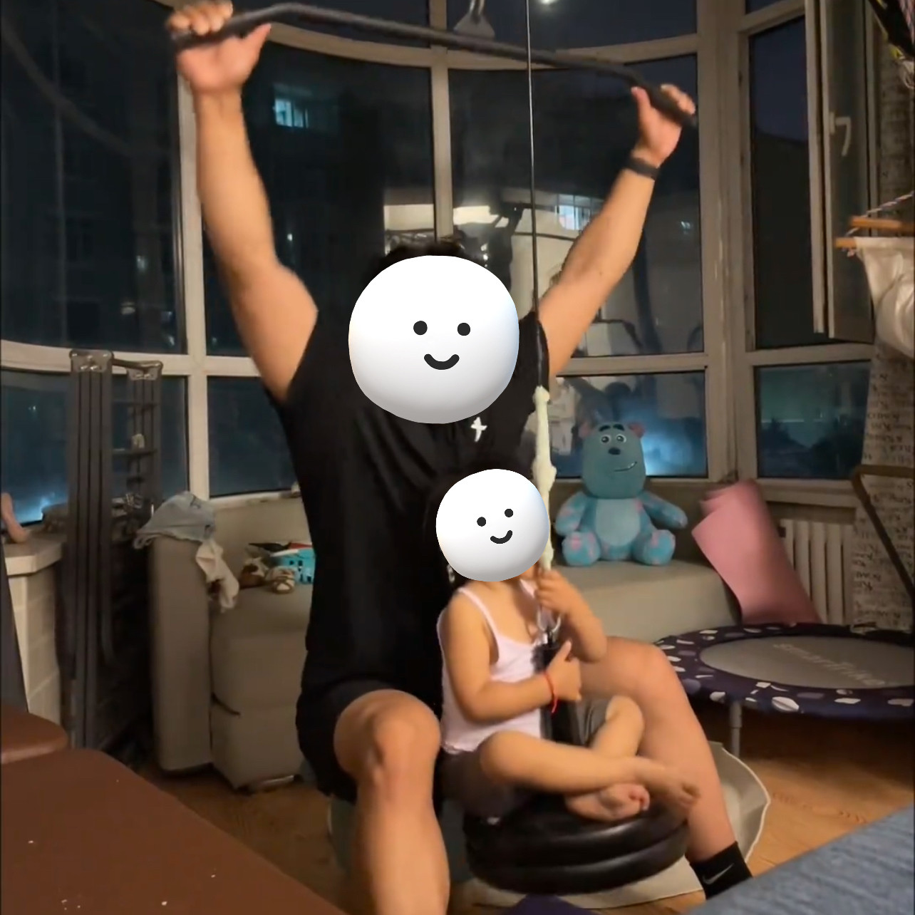 新款2026高位下拉飞鸟器械滑轮钢丝绳自制健身器材改装配件DIY