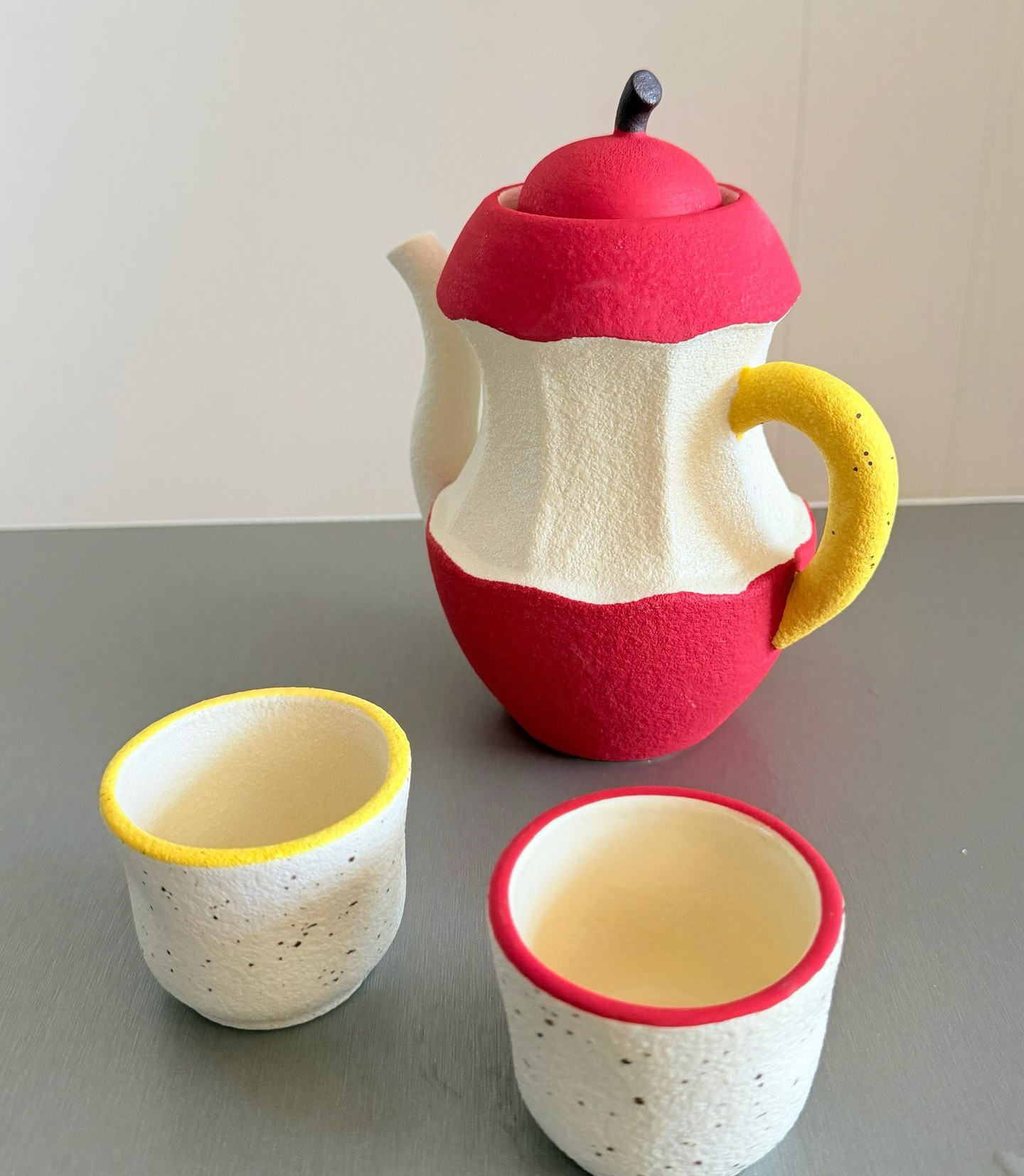 苹果核茶壶套装家用茶杯子可爱生日乔迁结婚陶瓷茶具釉下彩